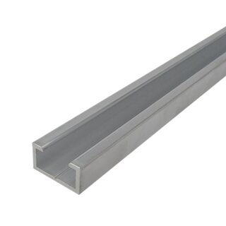Alu C-Schiene Für Sicherheitskontaktleiste 15-25 (je lfm) 5 m 00 cm