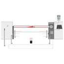 Solar-Set mit RAL 7015 Schranke SBAR (15Watt)  mit Schrankenbaum 4m