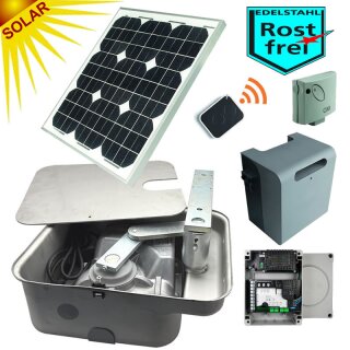 Solar-Set NICE Unterflurantrieb MFAB 24V bis 3,0m Flügelbreite 1-flügelig, mit Steuerung