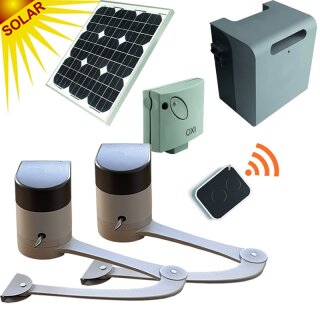Solar-Set Hopp Knickarm-Drehtorantrieb 2-flügelig